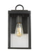 Generation Lighting Drew And Jonathan Scott Howell 1-Light Small Outdoor Wall Lantern In Antique Bronze Finish With White And Clear Glass Panels (DJO1001ANBZ)