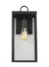 Generation Lighting Drew And Jonathan Scott Howell 1-Light Medium Outdoor Wall Lantern In Antique Bronze Finish With White And Clear Glass Panels (DJO1011ANBZ)