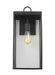 Generation Lighting Drew And Jonathan Scott Howell 1-Light Large Outdoor Wall Lantern In Antique Bronze Finish With White And Clear Glass Panels (DJO1021ANBZ)