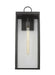 Generation Lighting Drew And Jonathan Scott Howell 1-Light Extra Large Outdoor Wall Lantern In Antique Bronze Finish With White And Clear Glass Panels (DJO1031ANBZ)