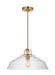 Generation Lighting Drew And Jonathan Scott Payton 1-Light Medium Pendant In Satin Brass Finish With Clear Glass Shade (DJP1131SB)