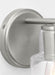 Generation Lighting Sayward Transitional 1-Light Wall Sconce Bath Vanity In Brushed Steel Silver Finish With Clear Glass Shade (DJV1001BS)