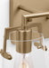 Generation Lighting Crofton Modern 2-Light Bath Vanity Wall Sconce In Satin Brass Gold With Clear Glass Shades (DJV1032SB)