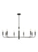 Generation Lighting Ellen Degeneres Brianna 9-Light Wide Chandelier In Aged Iron Finish (EC1319AI)