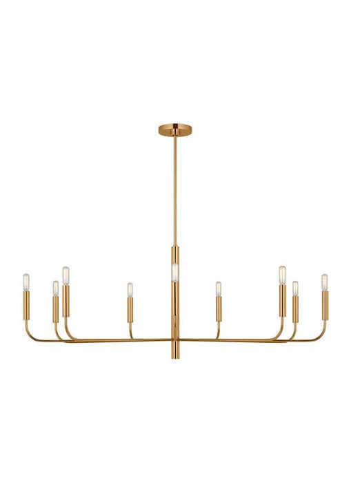 Generation Lighting Ellen Degeneres Brianna 9-Light Wide Chandelier In Burnished Brass Finish (EC1319BBS)