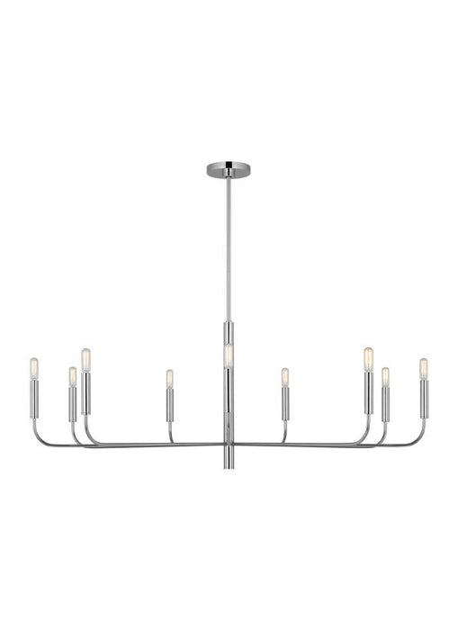 Generation Lighting Ellen Degeneres Brianna 9-Light Wide Chandelier In Polished Nickel Finish (EC1319PN)