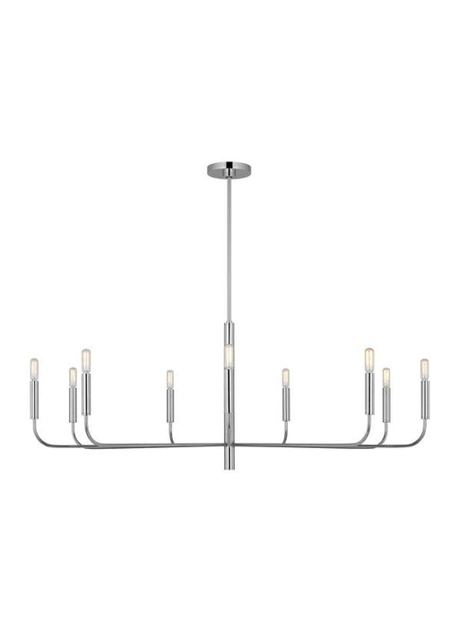 Generation Lighting Ellen Degeneres Brianna 9-Light Wide Chandelier In Polished Nickel Finish (EC1319PN)