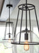 Generation Lighting Atlas Pendant Aged Iron Finish With Clear Seeded Glass Shade (EP1101AI)