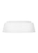 Generation Lighting Asher Medium Flush Mount Matte White Finish With Silk Screen White Inside Clear Outside Glass (EF1003MWT)