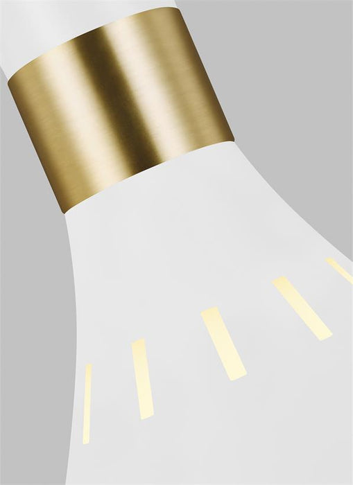 Generation Lighting Joan Mini-Pendant Matte White Finish With Matte White Steel Shade (EP1141MWT)