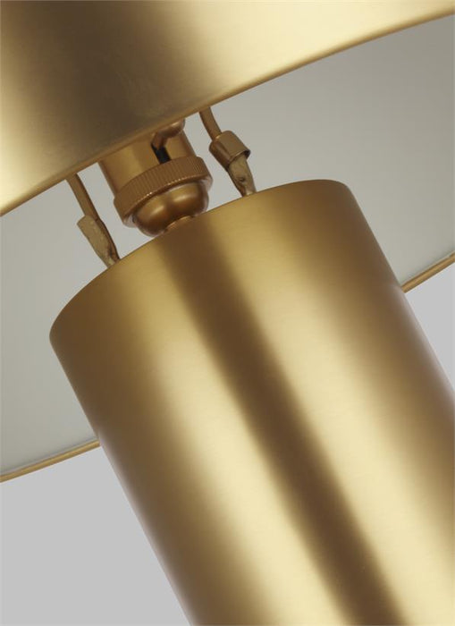 Generation Lighting Cotra Table Lamp Burnished Brass Finish With Burnished Brass Steel Shade (ET1322BBS1)
