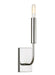 Generation Lighting Brianna Sconce Polished Nickel Finish With White Linen Shade (EW1001PN)