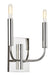 Generation Lighting Brianna Double Sconce Polished Nickel Finish With White Linen Shades (EW1002PN)
