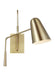Generation Lighting Simon Task Sconce Burnished Brass Finish With Burnished Brass Steel Shade (EW1041BBS)