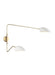 Generation Lighting Jane Double Task Sconce Matte White Finish With Matte White Steel Shades (EW1072MWT)