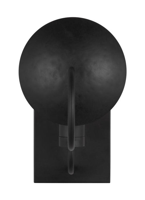 Generation Lighting Ellen Degeneres Whare 1-Light Sconce In Aged Iron Finish With Aged Iron Steel Shade (EW1151AI)