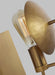 Generation Lighting Whare Sconce Burnished Brass Finish With Burnished Brass Steel Shade (EW1151BBS)
