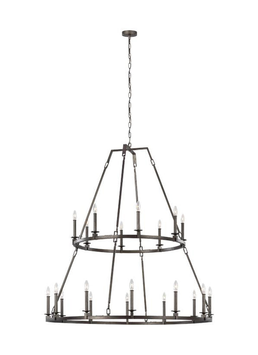 Generation Lighting Landen Extra Large Two-Tier Chandelier Smith Steel Finish (F3217/20SMS)