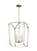 Generation Lighting Thayer Large Lantern Antique Gild Finish (F3323/5ADB)