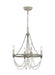 Generation Lighting Beverly Small Chandelier French Washed Oak/Distressed White Wood Finish (F3331/4FWO/DWW)
