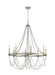 Generation Lighting Beverly Large Chandelier French Washed Oak/Distressed White Wood Finish (F3332/8FWO/DWW)