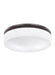 Generation Lighting Issen Flush Mount Oil Rubbed Bronze Finish With White Opal Etched Glass (FM504ORB)