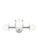 Generation Lighting Nodes Contemporary 4-Light Indoor Dimmable Semi-Flush Mount Ceiling Light Polished Nickel Silver-White Glass Diffusers (KF1034PN)