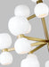 Generation Lighting Londyn Large Chandelier Burnished Brass with Milk White Glass With Milk White Glass Shades/Milk White Glass Shades (KSC10124BBSMG)