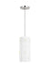 Generation Lighting Dottie Small Pendant Polished Nickel Finish With Matte White Steel Shade (KSP1011PN)