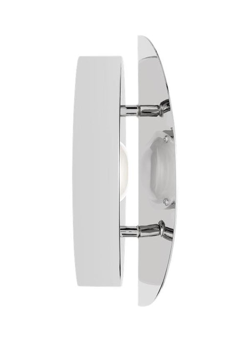 Generation Lighting Dottie Small Sconce Polished Nickel Finish With Polished Nickel Steel Shade (KSW1001PN)