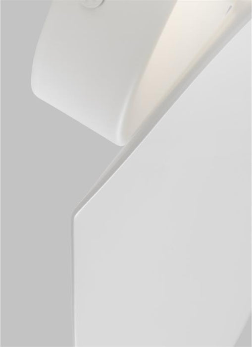 Generation Lighting Dottie Large Sconce Matte White Finish With Matte White Steel Shade (KSW1011MWT)