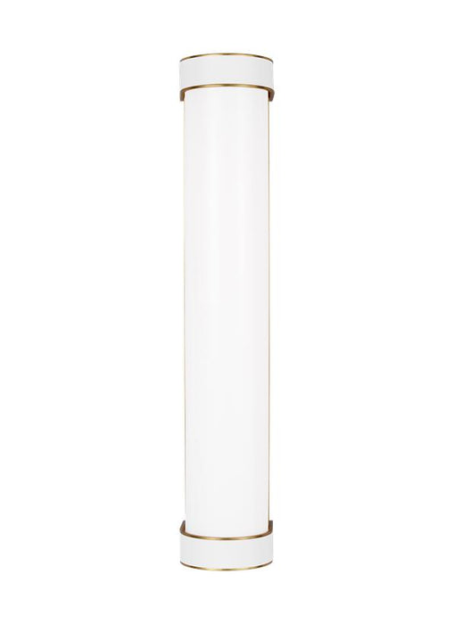 Generation Lighting Monroe Contemporary Indoor Dimmable Large 1-Light Vanity In A Burnished Brass Finish With Clear Glass Shades (KSW1071BBSGW)