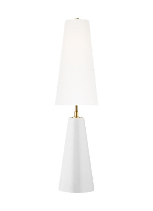Generation Lighting Lorne Table Lamp Arctic White Finish With White Linen Fabric Shade (KT1201ARC1)