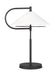 Generation Lighting Gesture Table Lamp Midnight Black Finish With Opal Etched Glass Shade (KT1262MBK1)