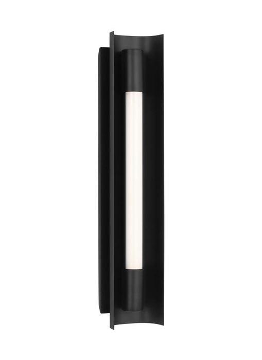 Generation Lighting Carson Small Vanity Midnight Black Finish With White Acrylic Diffuser (KWL1081MBK)