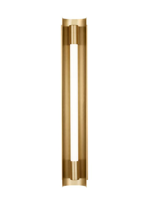 Generation Lighting Carson Medium Vanity Burnished Brass Finish With White Acrylic Diffuser (KWL1091BBS)