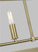 Generation Lighting Hadley Linear Chandelier Time Worn Brass Finish (LC1165TWB)
