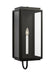Generation Lighting Edgar Traditional Outdoor Large 1-Light Wall Lantern In A Textured Black Finish With Clear Glass Panel (LO1011TXB)