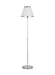 Generation Lighting Esther Floor Lamp Polished Nickel Finish With White Linen Pleated Fabric Shade (LT1141PN1)