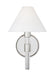 Generation Lighting Robert Sconce Polished Nickel Finish With White Paper Shade (LW1041PN)