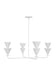 Generation Lighting Cornet Casual 4-Light Indoor Dimmable Extra Large Chandelier Cast Plaster Matte White With Cast Plaster Steel Shades (LXC1114CPST)
