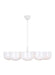 Generation Lighting Christiane Lemieux Cheverny 10-Light Large Chandelier In Matte White Finish With Milk Glass Shades (LXC11210MWT)