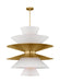 Generation Lighting Christiane Lemieux Chambord 16-Light Grand Pendant In Gild Finish With White Paper Shades And Gild Steel Shades (LXP10316GD)