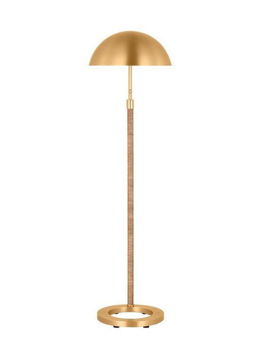 Generation Lighting Christiane Lemieux Balleroy 1-Light Medium Floor Lamp In Burnished Brass Finish With Burnished Brass Steel Shade (LXT1011BBS1)