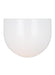 Generation Lighting Christiane Lemieux Cheverny 1-Light Small Bath Vanity Wall Sconce In Burnished Brass Finish With Milk Glass Shade (LXV1001BBS)