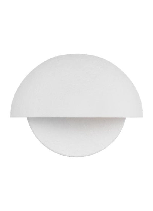 Generation Lighting Beaunay Casual 1-Light Indoor Dimmable Bath Vanity Wall Sconce Cast Plaster Matte White-Cast Plaster Steel Shade (LXW1011CPST)