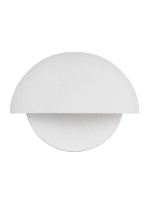 Generation Lighting Beaunay Casual 1-Light Indoor Dimmable Bath Vanity Wall Sconce Cast Plaster Matte White-Cast Plaster Steel Shade (LXW1011CPST)