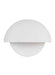 Generation Lighting Beaunay Casual 1-Light Indoor Dimmable Bath Vanity Wall Sconce Cast Plaster Matte White-Cast Plaster Steel Shade (LXW1011CPST)