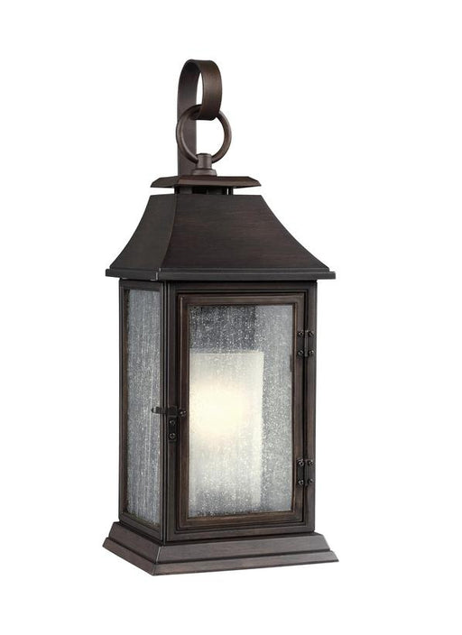 Generation Lighting Shepherd Medium Lantern Heritage Copper Finish With Opal Etched Glass And Clear Seeded Glass (OL10601HTCP)