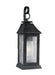 Generation Lighting Shepherd Large Lantern Dark Weathered Zinc Finish With Opal Etched Glass And Clear Seeded Glass (OL10602DWZ)